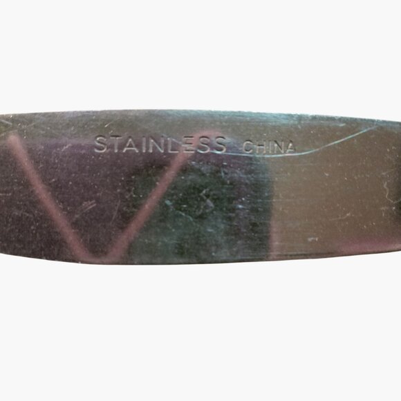 Stainless Steel Dinner Knives Classic Art Deco Border Replacement Craft lot 8 - Picture 5 of 5